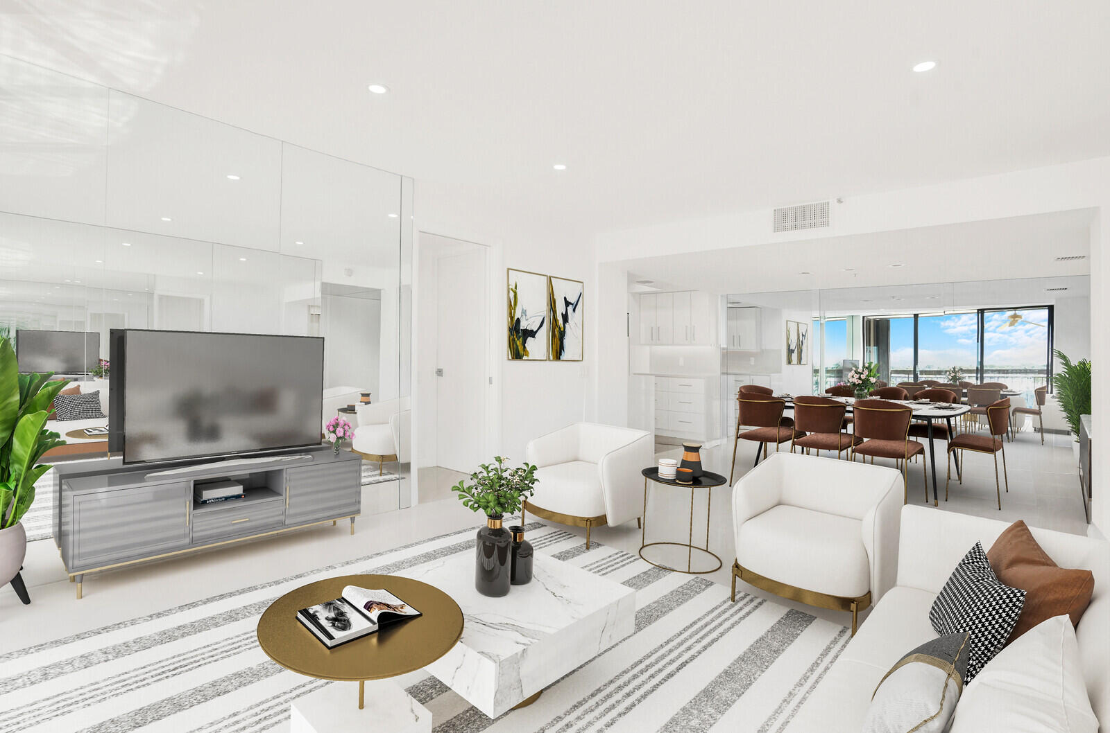 2697 North Ocean Boulevard, Unit F604 Boca Raton, FL 33431 - Photo 9 of 71 Living Room (virtually staged)