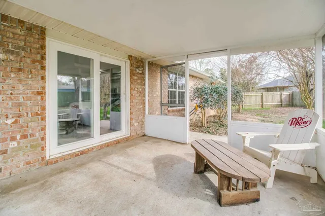 a building outdoor space with seating