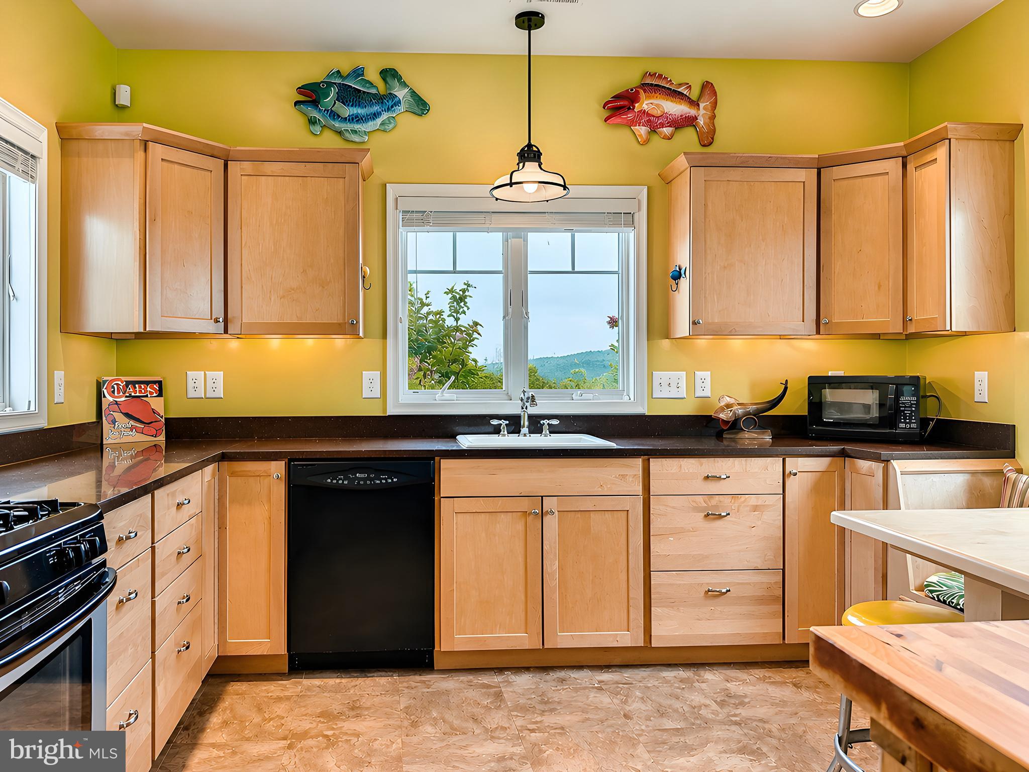 16144 Thomas Road Piney Point, MD 20674 - Photo 18 of 98 Bright, Well-Designed Kitchen with Scenic Views