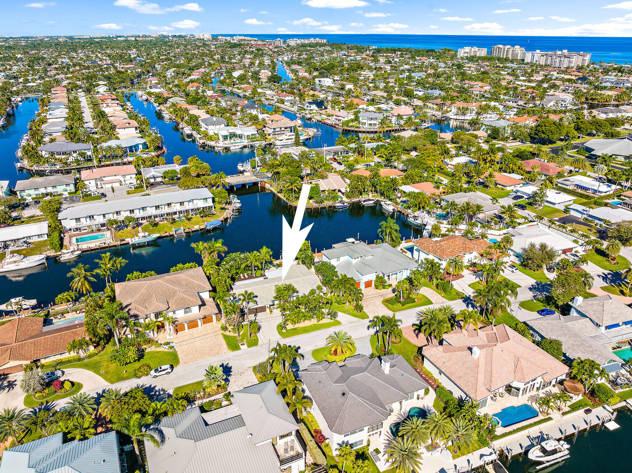2521 Northeast 35th Street Lighthouse Point, FL 33064 - Photo 61 of 65 Aerial View