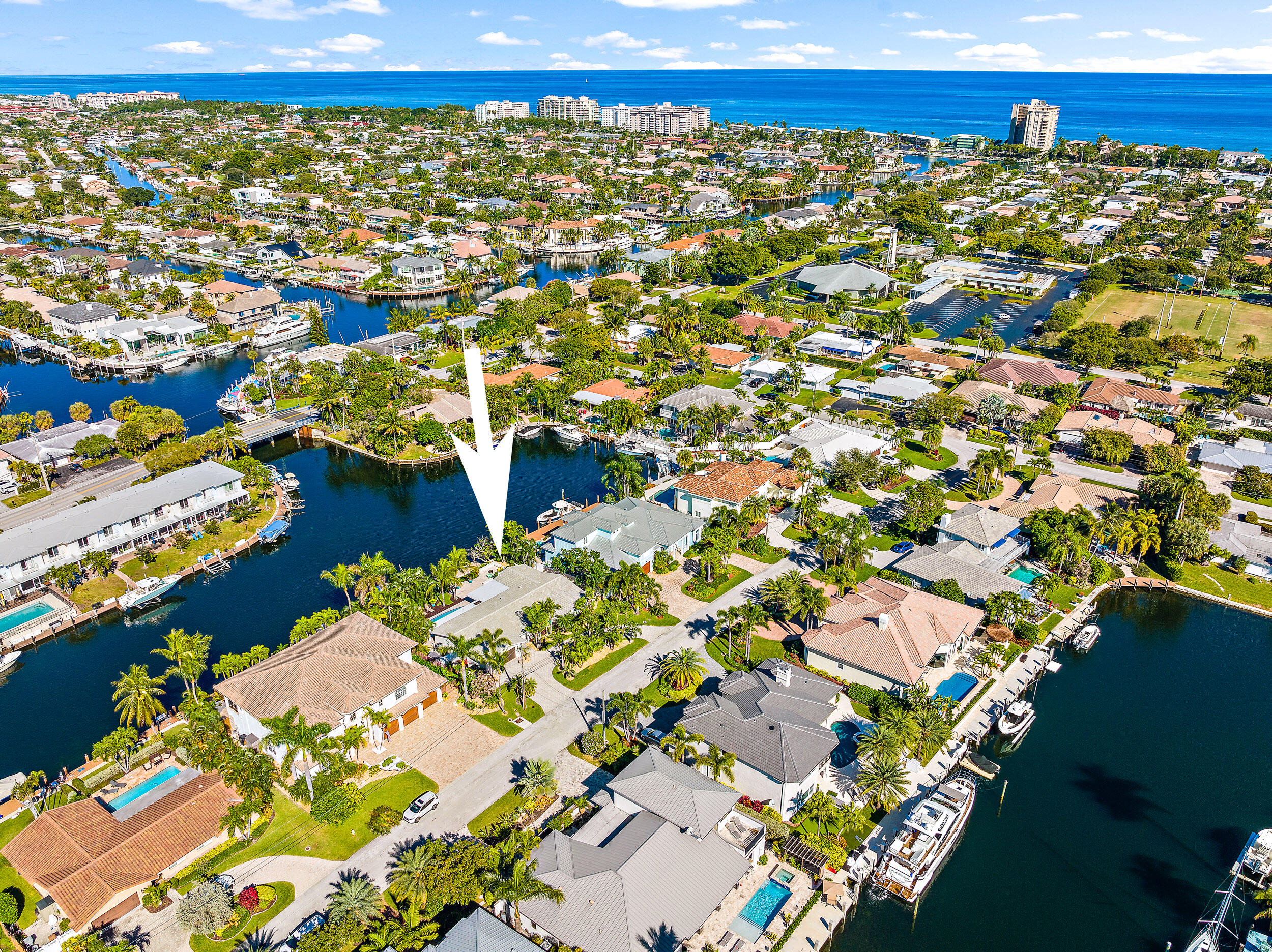 2521 Northeast 35th Street Lighthouse Point, FL 33064 - Photo 63 of 65 Aerial View