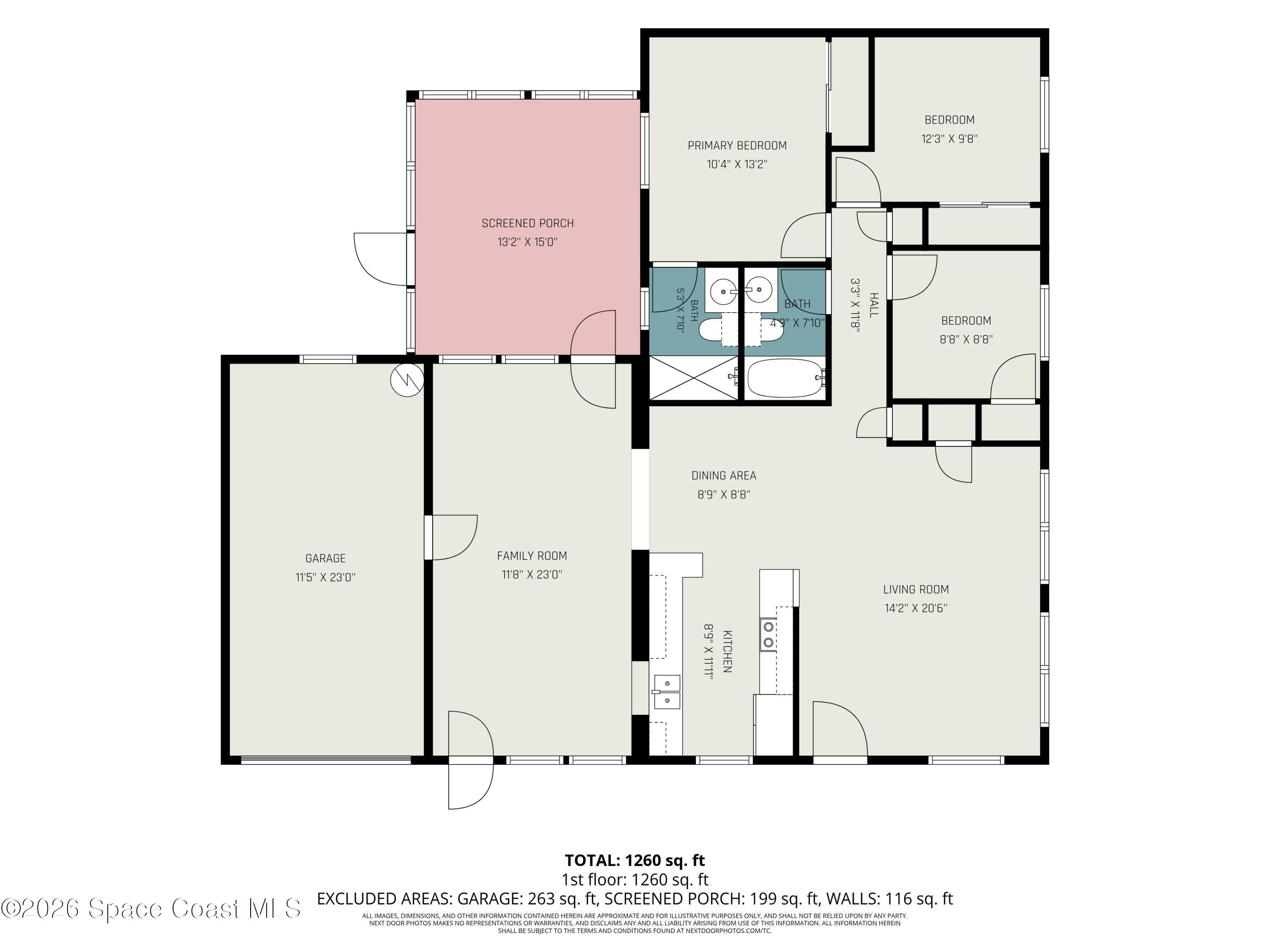 2882 Pembroke Road Melbourne, FL 32935 - Photo 26 of 26 2-Floor Plan