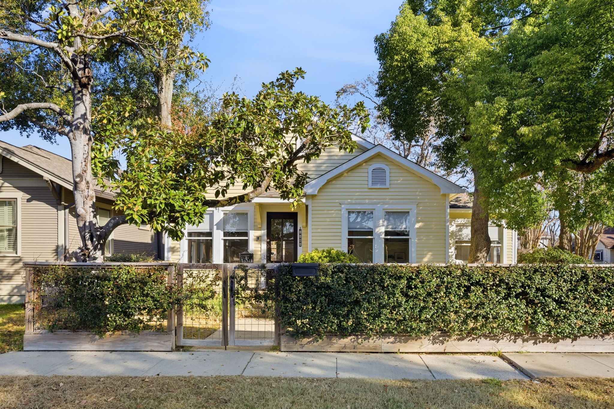 Welcome to 1103 Key Street.  A charming bungalow in the highly desirable Norhill Heights.  On a corner lot with a quaint fenced front yard and beautiful mature trees and ivy.