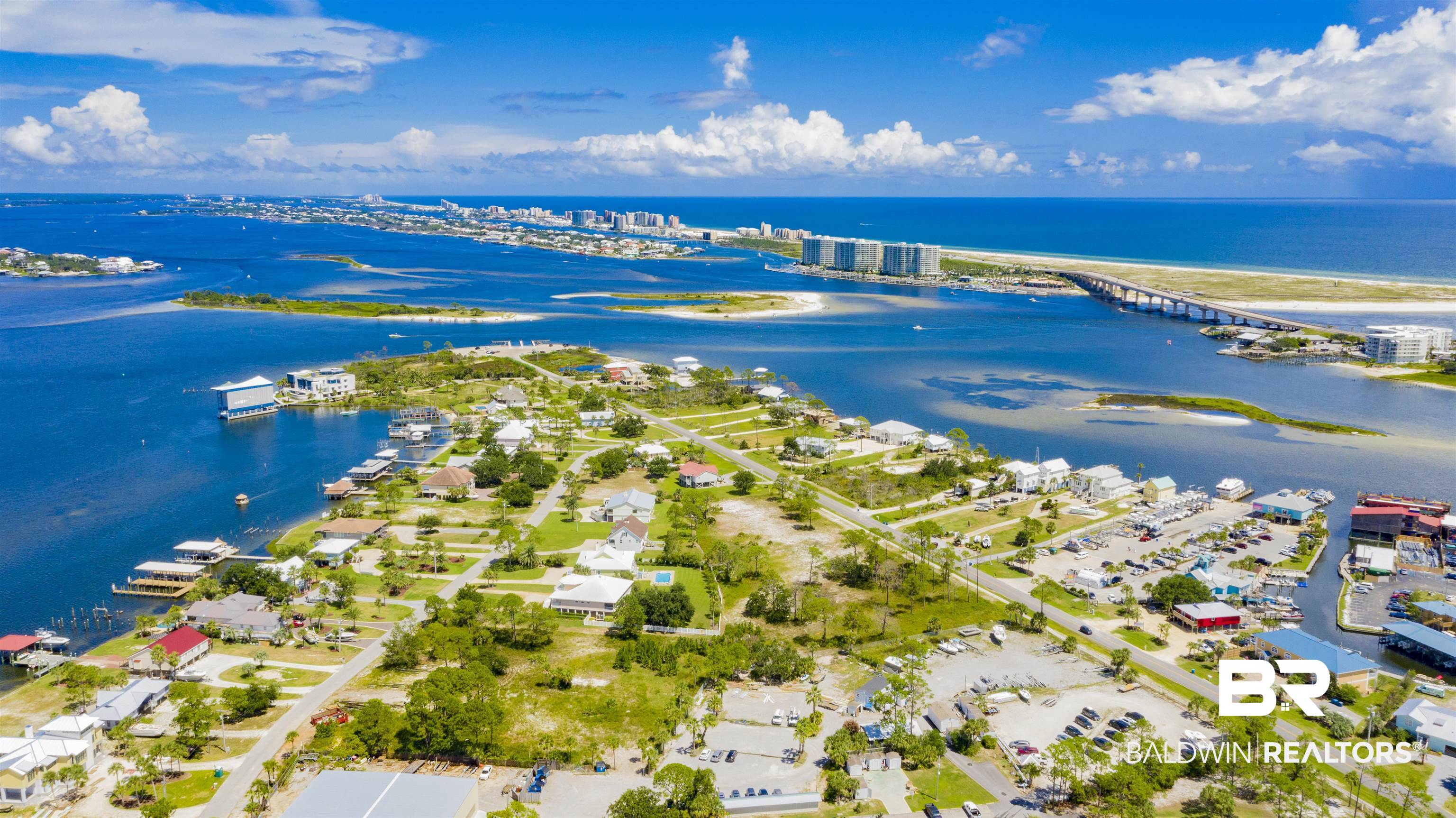 26913 Marina Road, Unit 213 Orange Beach, AL 36561 - Photo 14 of 30 Birds eye view of property featuring a water view