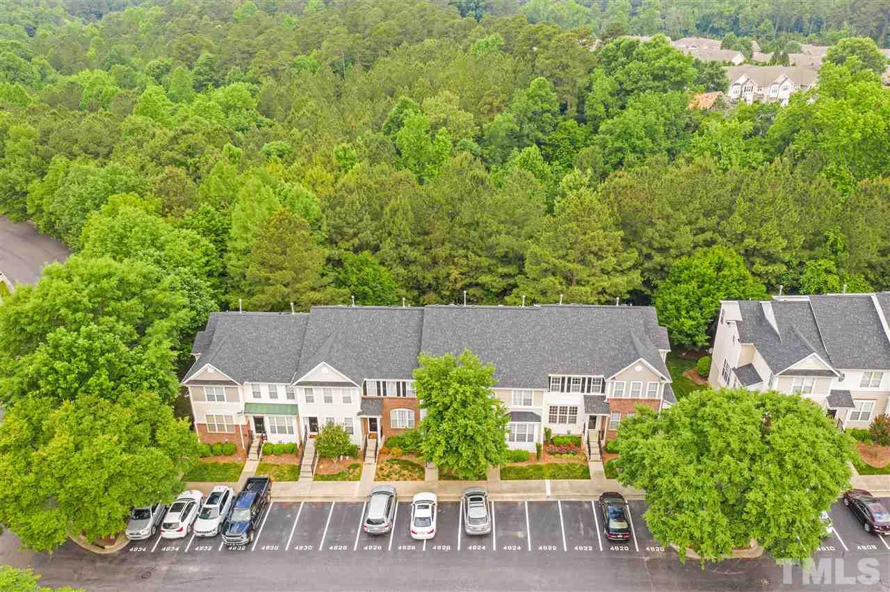 4822 Black Mountain Path Raleigh, NC 27612 - Photo 27 of 27 an aerial view of a house with garden space and street view