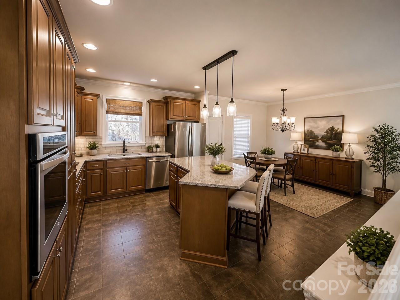 12 Chigger Ridge Road Sylva, NC 28779 - Photo 5 of 30 a large kitchen with a table and chairs