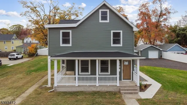 a house view with a garden space