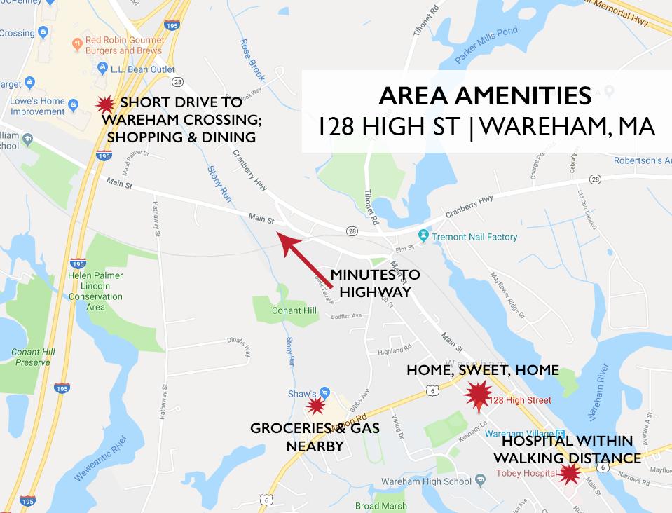 128 High Street Wareham, MA 02571 - Photo 28 of 31 AREA MAP