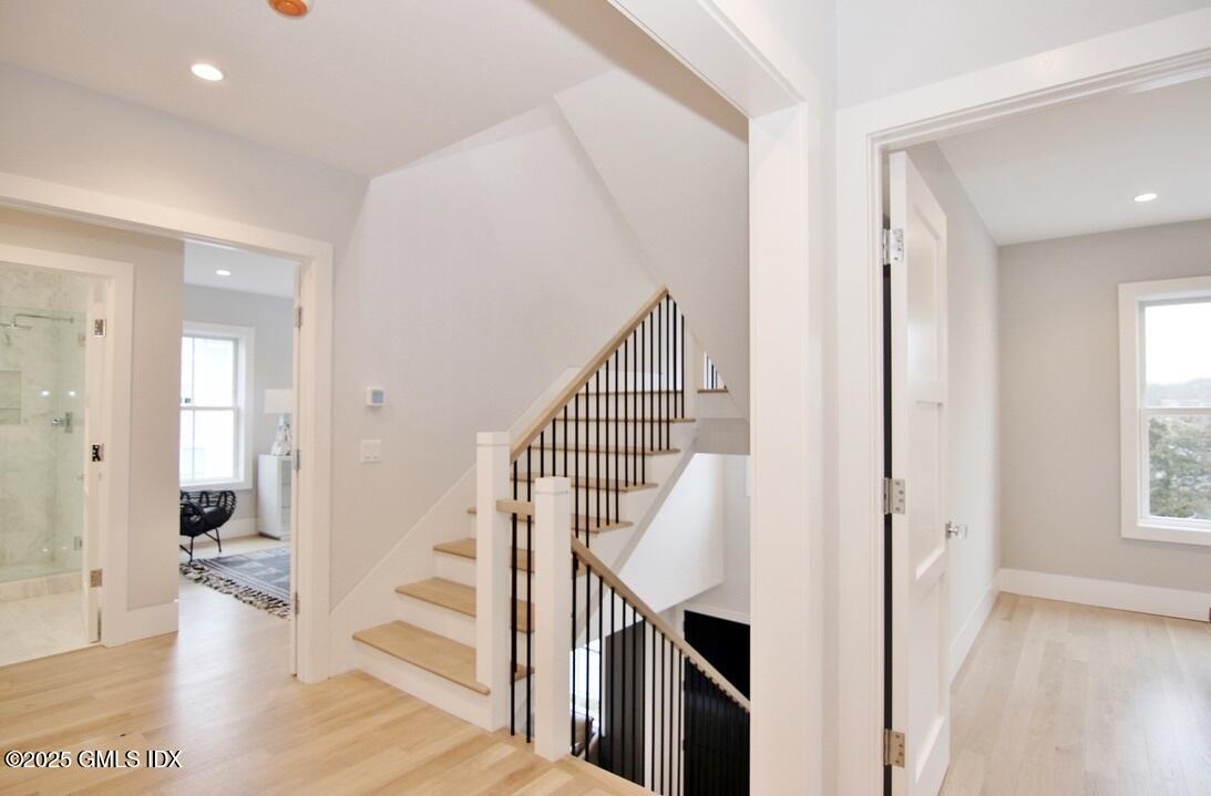 38 St Roch Avenue, Unit B Greenwich, CT 06830 - Photo 12 of 38 a view of entryway and hall with wooden floor