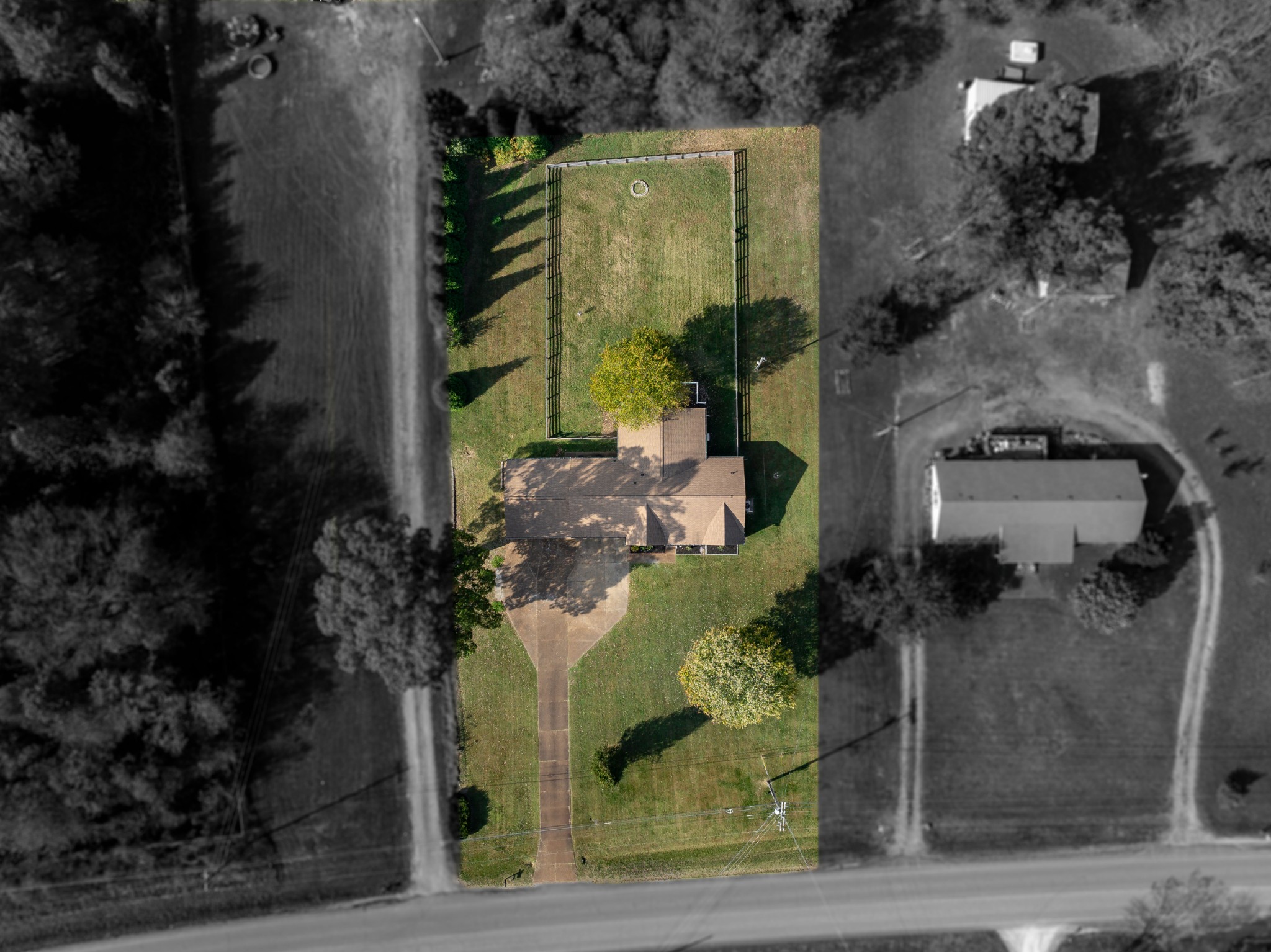 3053 Academy Road Portland, TN 37148 - Photo 7 of 45 an aerial view of a house with a yard