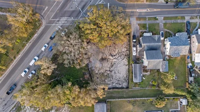 an aerial view of residential house with outdoor space