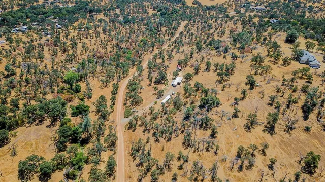 a view of residential houses with yard