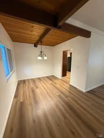 a view of an empty room