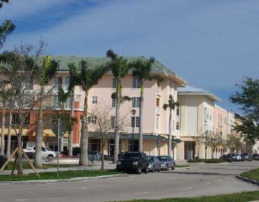 a front view of a building with street view