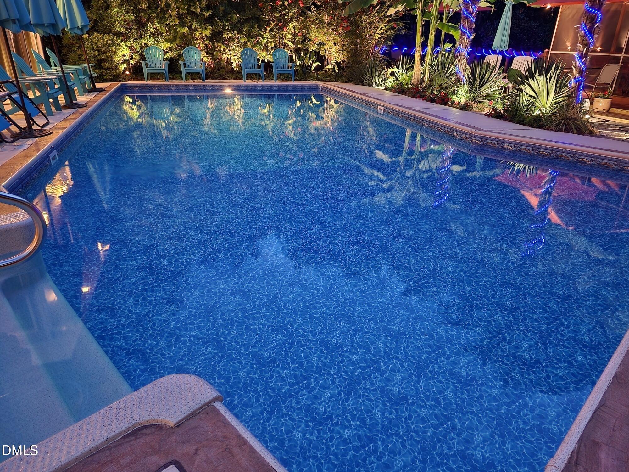 5219 Coronado Drive Raleigh, NC 27609 - Photo 43 of 100 Evening pool 20220728_203847_resized (1)