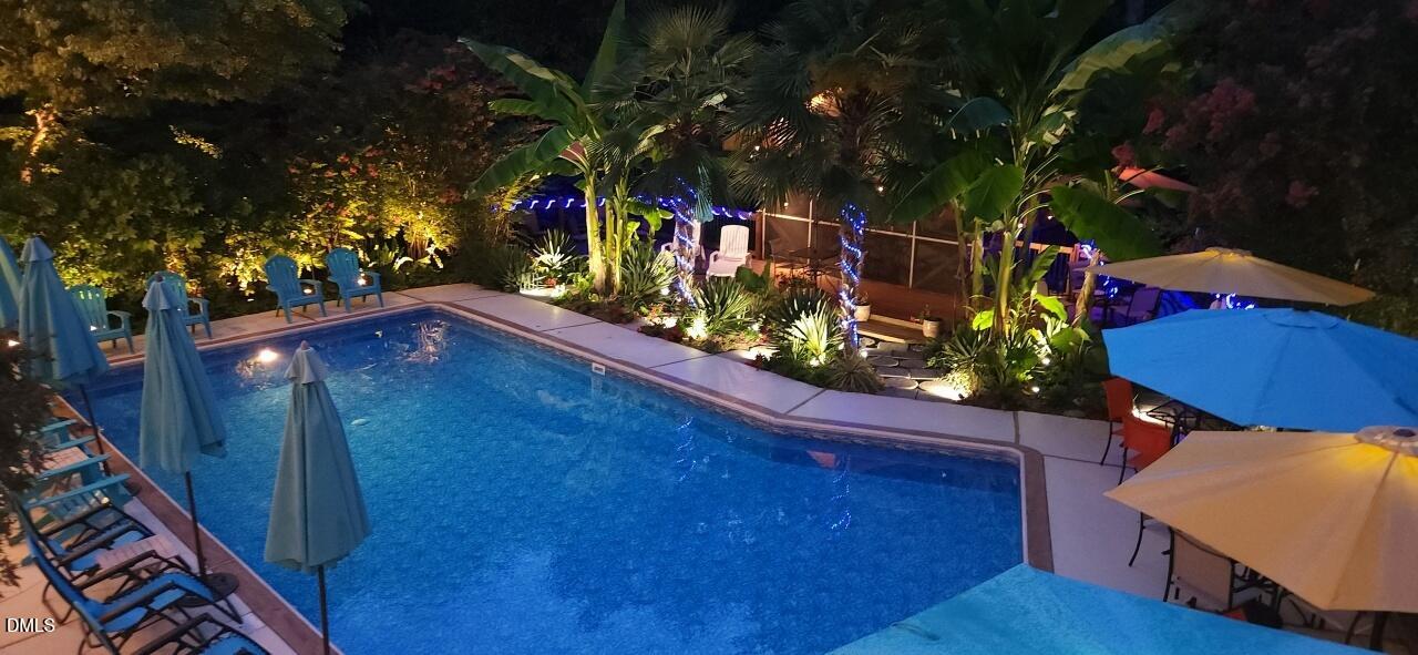 5219 Coronado Drive Raleigh, NC 27609 - Photo 44 of 100 Evening pool from above 63900_resized