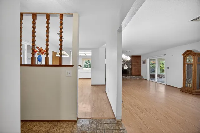 wooden floor in a room