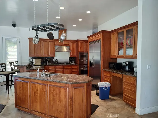 a view of a living room and fireplace