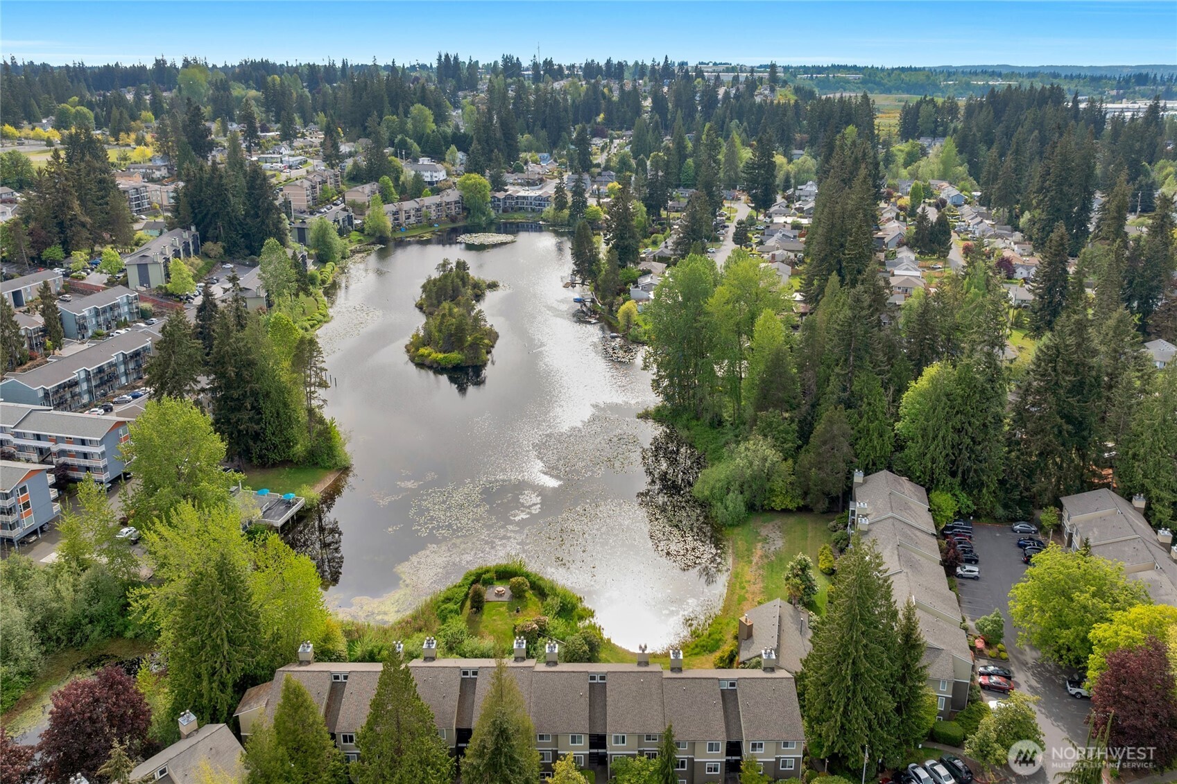 820 Cady Road, Unit A305 Everett, WA 98203 - Photo 30 of 33 an aerial view of lake residential house with outdoor space
