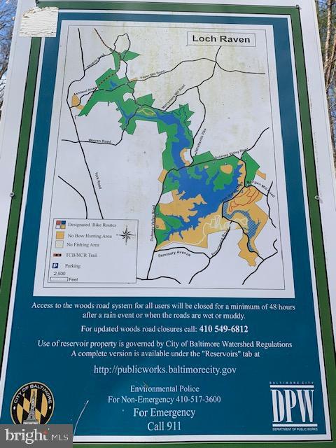 1616 Dogwood Hill Road Towson, MD 21286 - Photo 55 of 55 Sign for Trails in Loch Raven Watershed