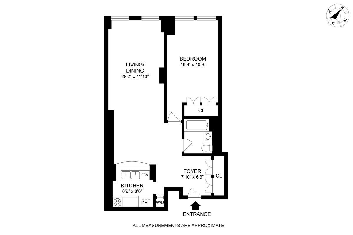 404 East 76th Street, Unit 3C Manhattan, NY 10021 - Photo 11 of 11 a picture of a floor plan