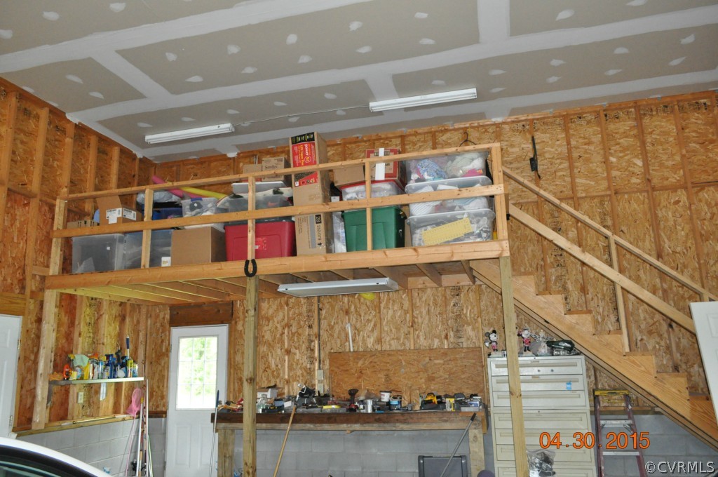 18500 Woodsons Mill Road Beaverdam, VA 23015 - Photo 21 of 24 NEW loft storage in garage with work bench underne