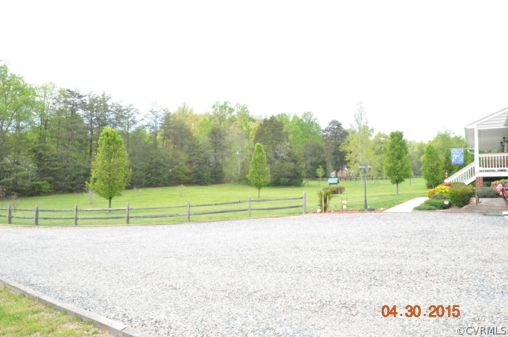 18500 Woodsons Mill Road Beaverdam, VA 23015 - Photo 23 of 24 View of front yard from oversized gravel driveway.