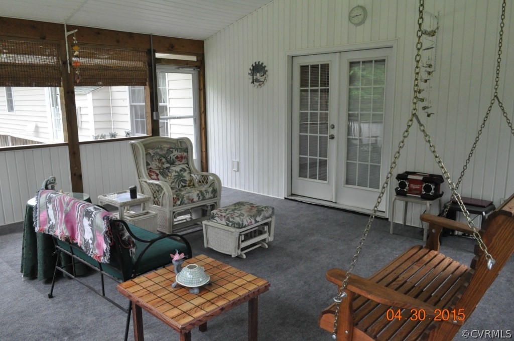 18500 Woodsons Mill Road Beaverdam, VA 23015 - Photo 10 of 24 Additional view of screened porch with access to l