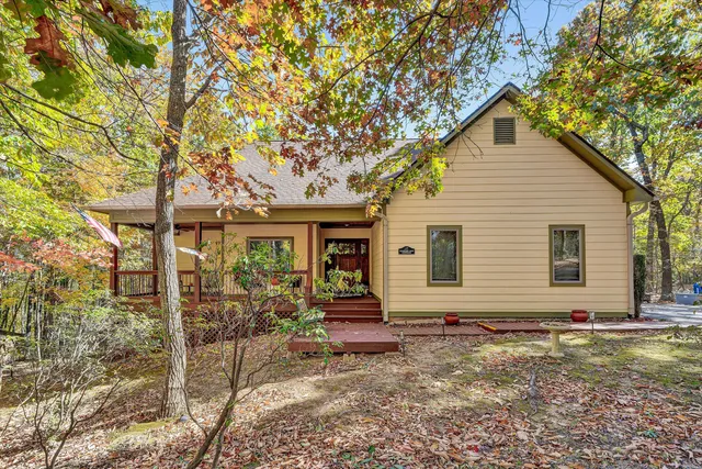 a house view with a outdoor space