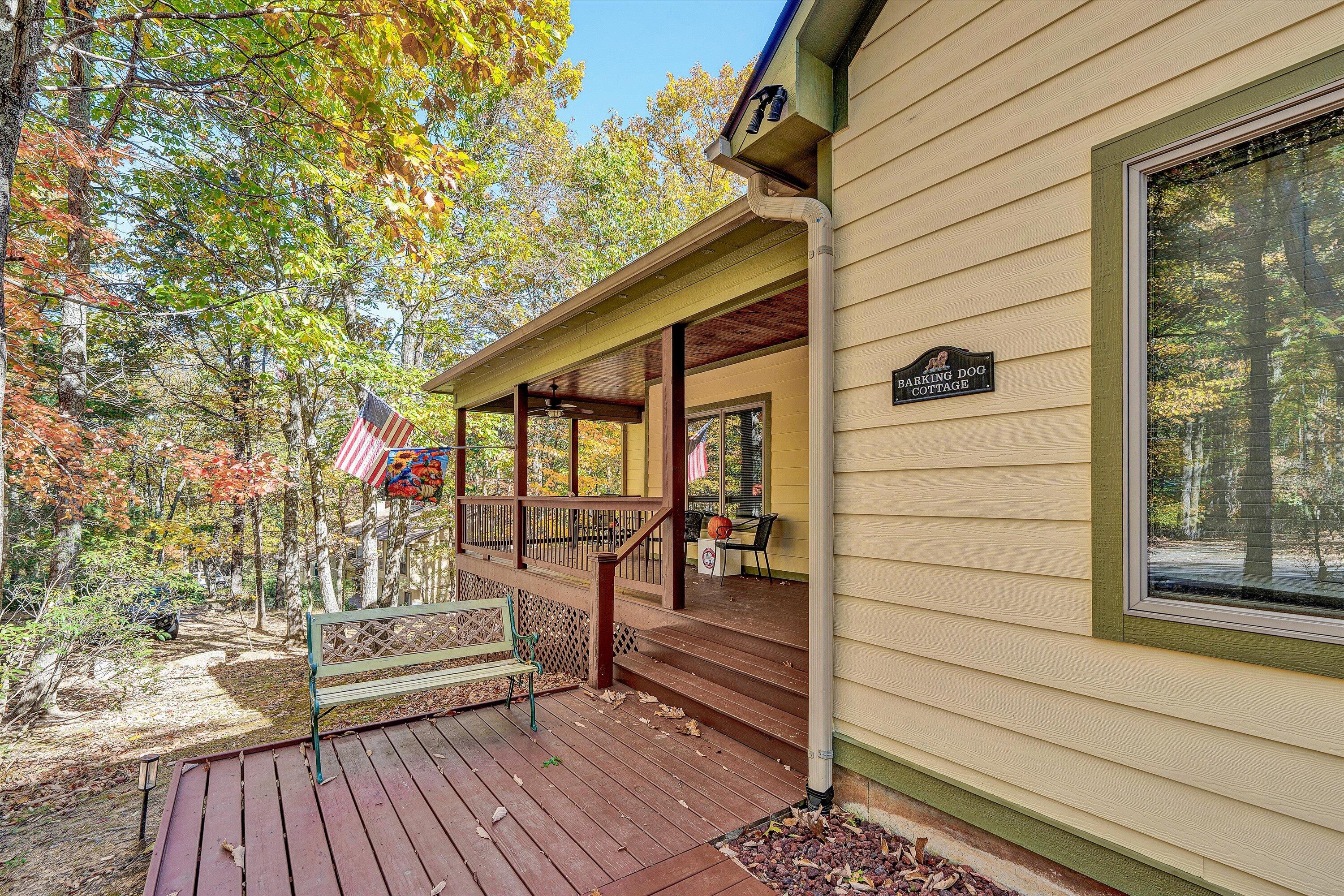 30 Boulder Point Drive Hardy, VA 24101 - Photo 7 of 68 a view of outdoor seating area with wooden floor