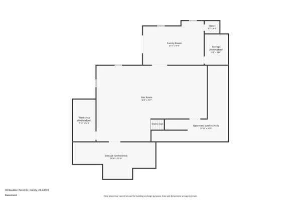 $584,900 | 30 Boulder Point Drive, Hardy, VA 24101