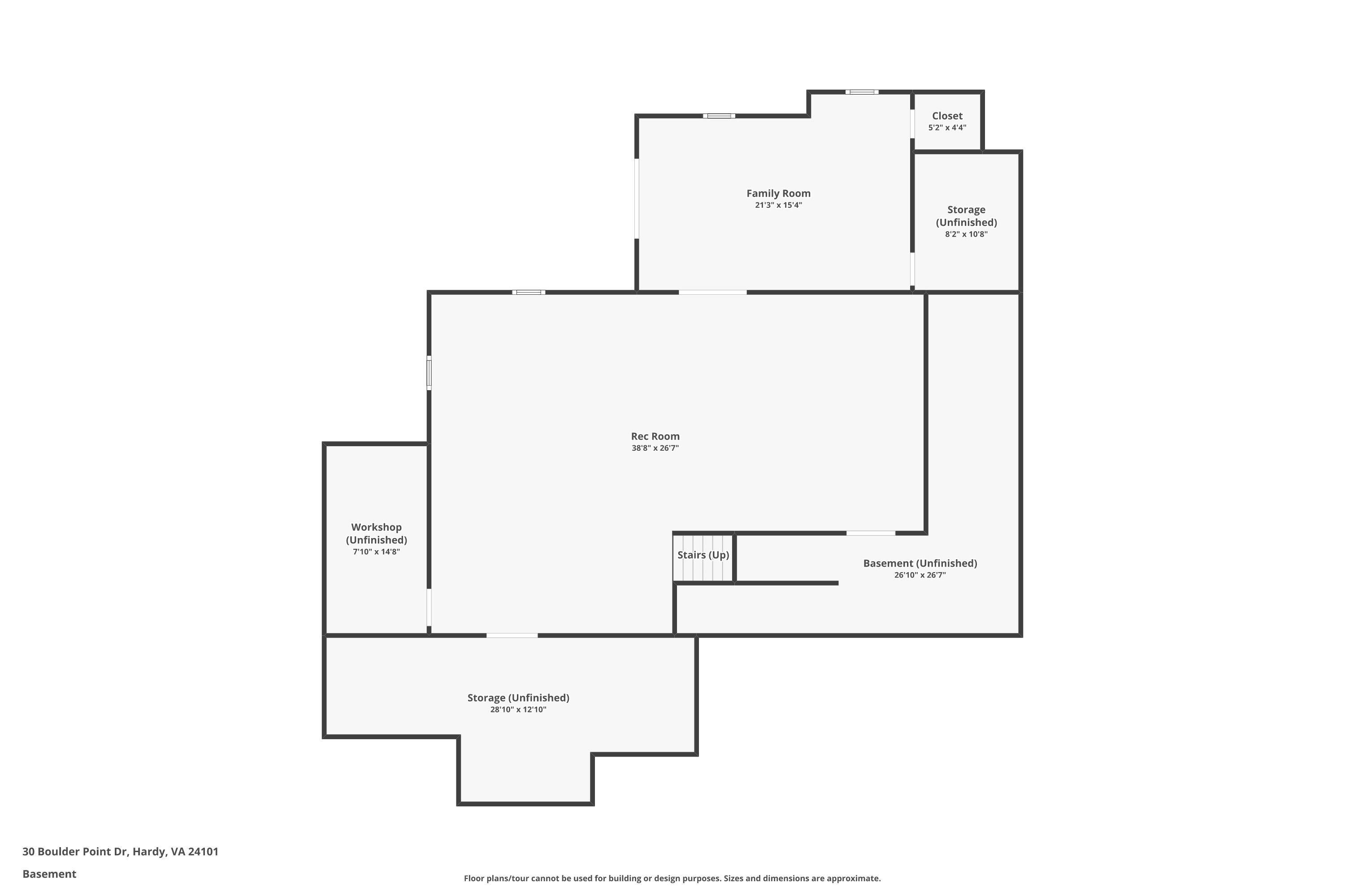 30 Boulder Point Drive Hardy, VA 24101 - Photo 77 of 77 03-Basement