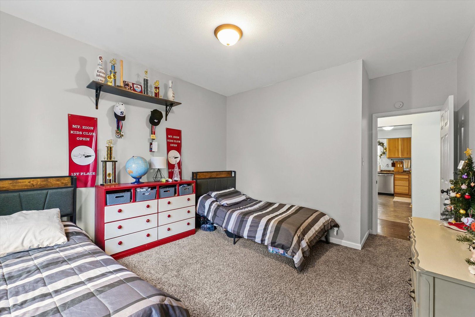 113 Witt Park Road Sidney, IL 61877 - Photo 19 of 29 a bedroom with furniture and a bed