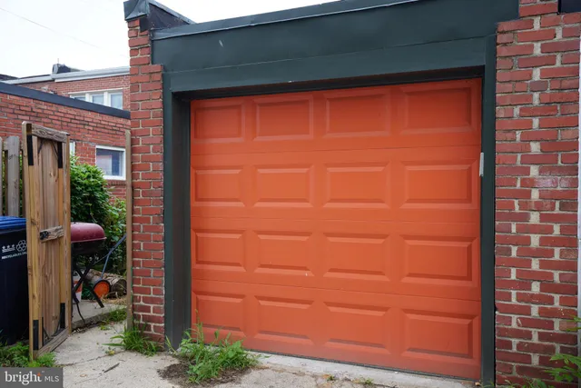 a view of a door and a window