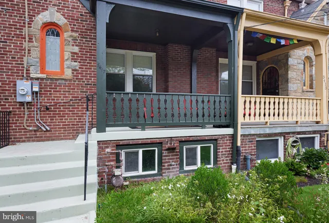 a view of front of a house with a window