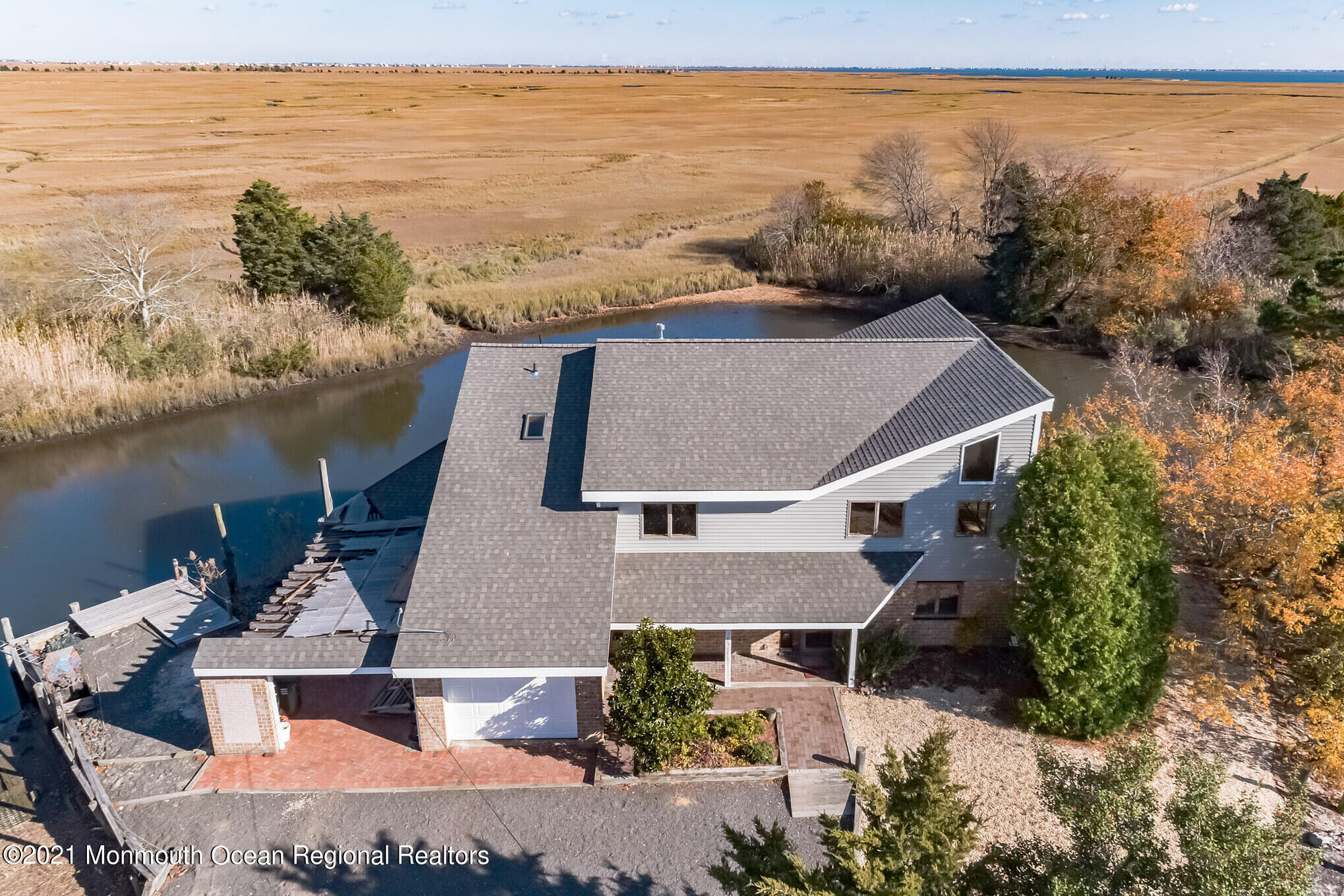 97 Edgewater Drive Tuckerton, NJ 08087 - Photo 37 of 41 an aerial view of a house with a ocean view