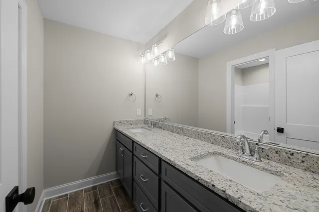 a view of backyard of house