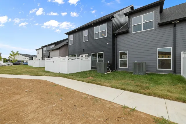 a view of a house with an empty space