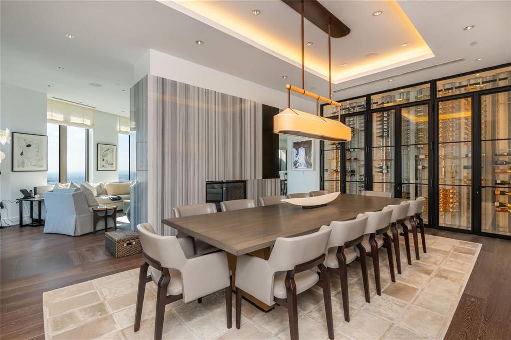 3376 Peachtree Road Northeast, Unit PH51 Atlanta, GA 30326 - Photo 14 of 43 a view of a dining room with furniture window and outside view