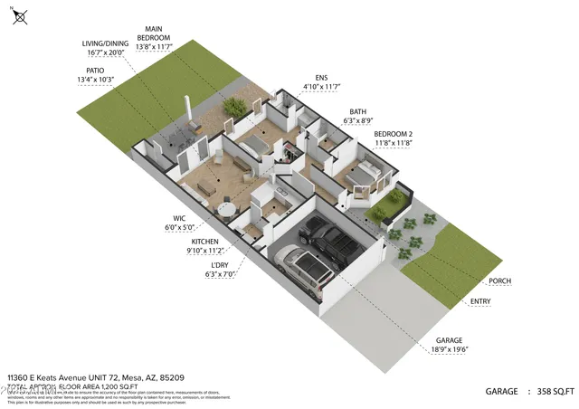 $325,000 | 11360 East Keats Avenue, Unit 72, Mesa, AZ 85209