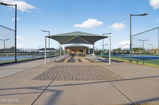 a picture of city view with outdoor seating