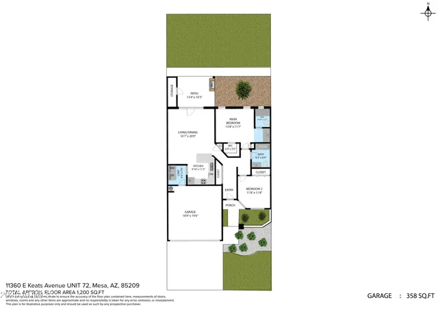 $325,000 | 11360 East Keats Avenue, Unit 72, Mesa, AZ 85209