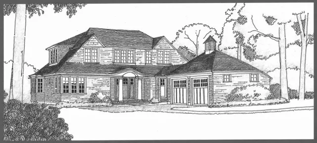 a front view of a house