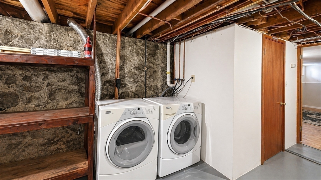 86 Howard Street, Unit 1 Waltham, MA 02451 - Photo 20 of 22 a utility room with dryer and washer