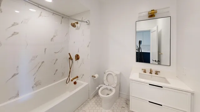 a car parked in front of a house