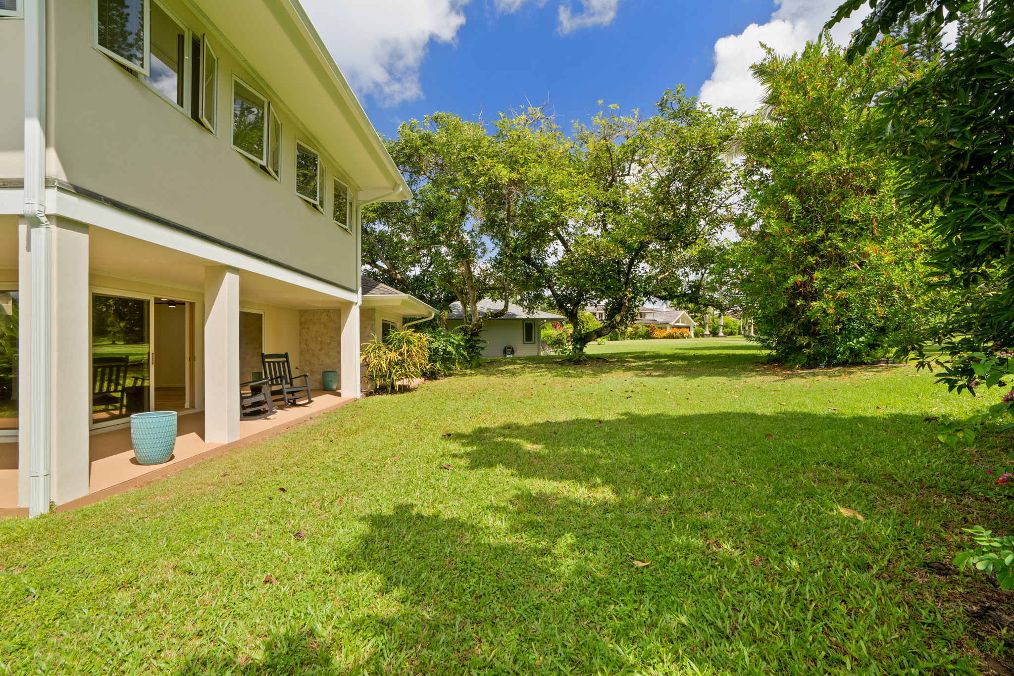 4179 Liholiho Road Princeville, HI 96722 - Photo 13 of 30 a view of a house with a yard