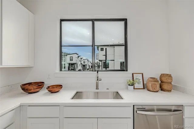 a bedroom with a bed and a fireplace