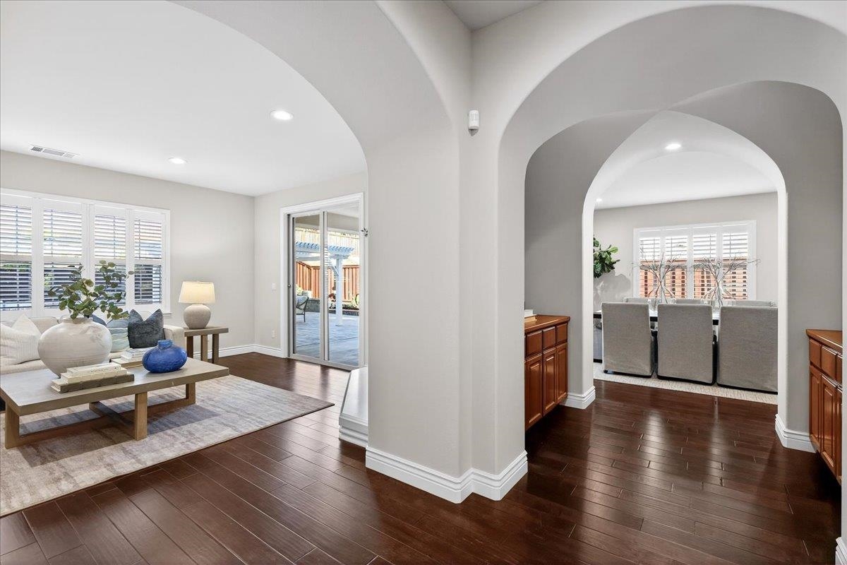 7035 Emerson Lane San Ramon, CA 94582 - Photo 12 of 60 a living room with furniture and a wooden floor