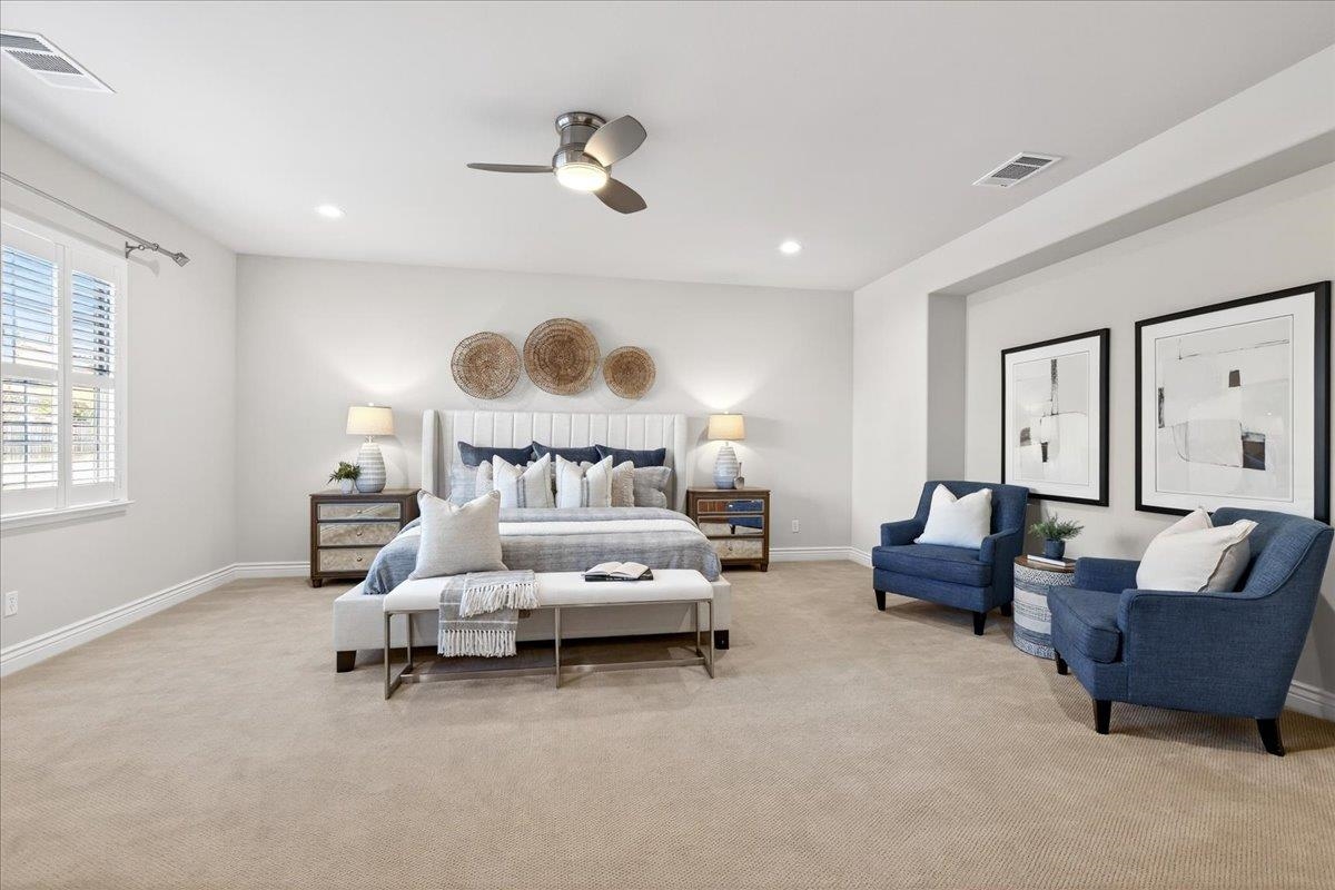 7035 Emerson Lane San Ramon, CA 94582 - Photo 32 of 60 a bedroom with furniture and a couch