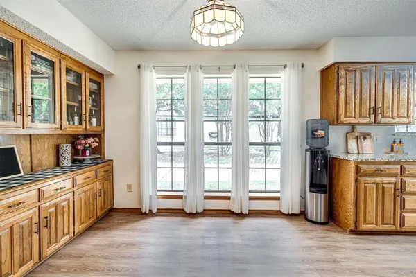 a view of a kitchen with electric equipment
